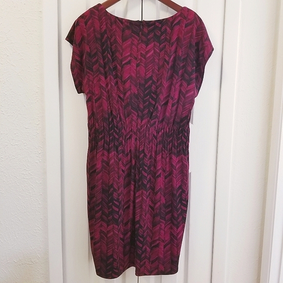 Calvin Klein Herringbone/Chevron  Pattern Dress in - Picture 3 of 9